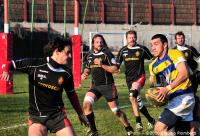 A moment of the match between Rugby VII Torino and Bergamo
