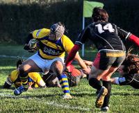 A moment of the match between Rugby VII Torino and Bergamo