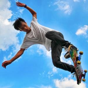 Skaters at Somerset MRT