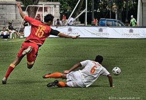 A Soccer Sixes match at Padang